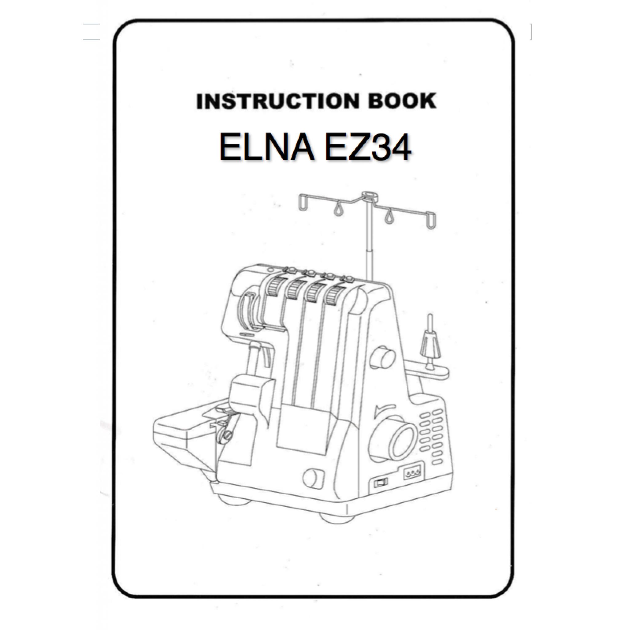 Elna ez34 overlock manual instructions