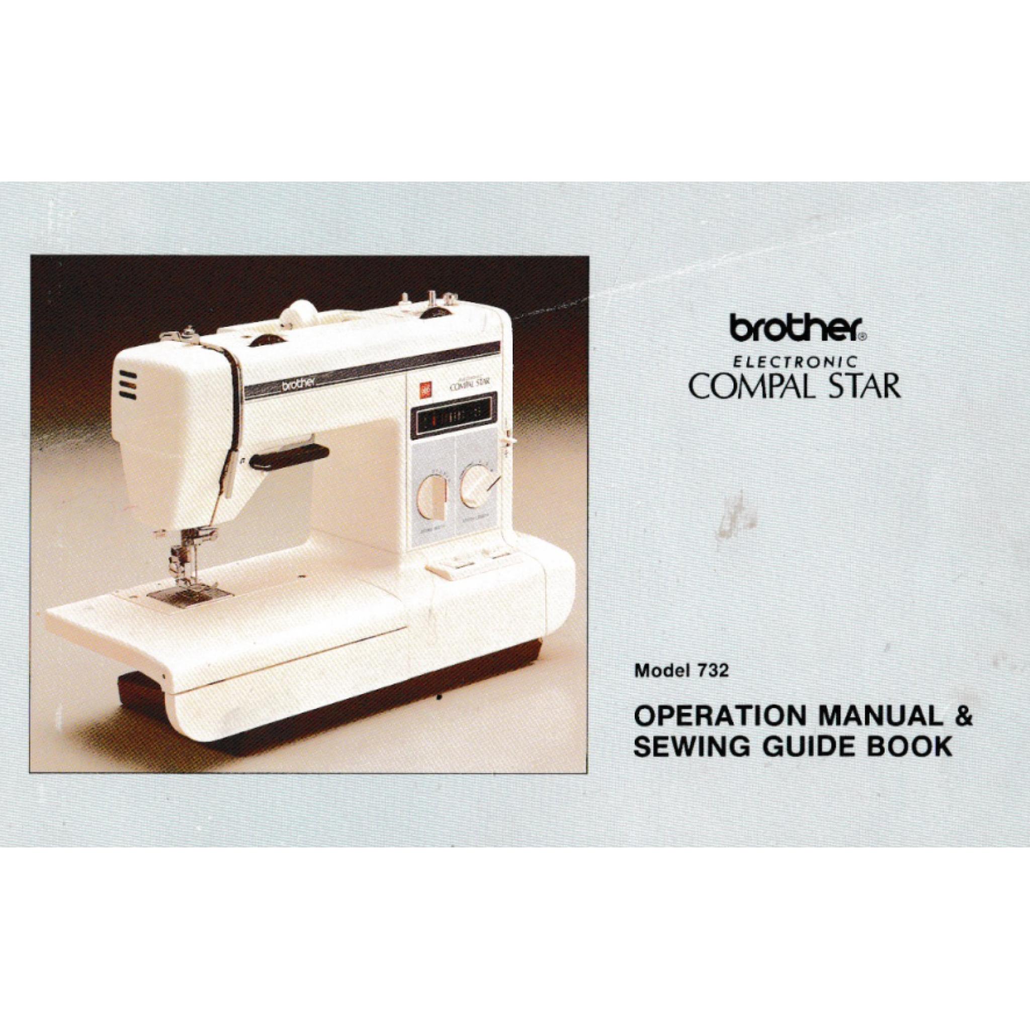 BROTHER Compal Star Model 732 (Convertible) Instruction Manual (Download)