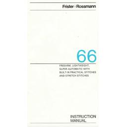 Frister + Rossmann Model 66 Instruction Manual (Download)