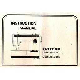 RICCAR Robin 10 & 20E Instruction Manual (Printed)