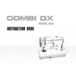 JANOME Combi DX (502) Instruction Manual (Printed)