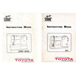 TOYOTA Model 421 + 2260 & 2540 Instruction Manual (Printed)