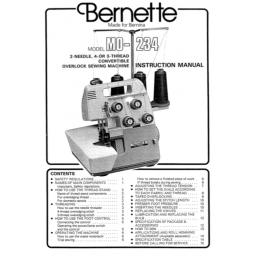 BERNETTE  by BERNINA MO 234 Overlocker Instruction Manual (Download)