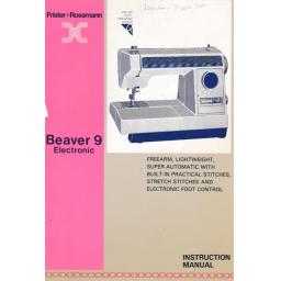 FRISTER + ROSSMANN Beaver 9 Instruction Manual (Printed)