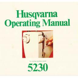 HUSQVARNA 5230 Instruction Manual (Download)