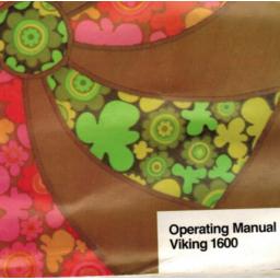 HUSQVARNA/VIKING 1600 Instruction Manual (Printed)