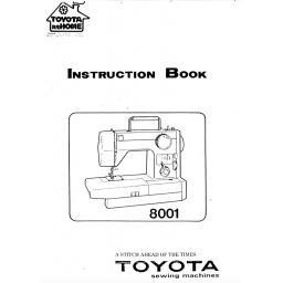 TOYOTA 8001 Instruction Manual (Download)