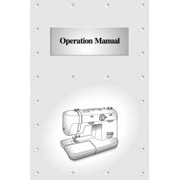 BROTHER XL5556 & XL5700 Instruction Manual (Printed)