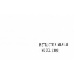 Riccar Model 3300 Instruction Manual (Download)