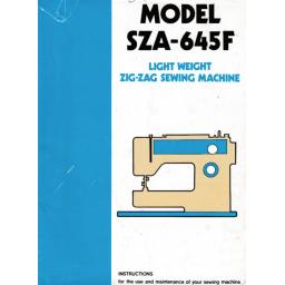 CROWN POINT Models SZA-645F Instructions (Printed)