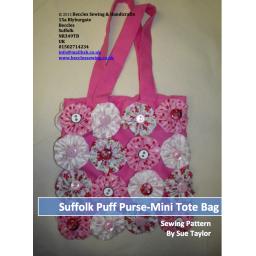 SUFFOLK PUFF BAG PURSE Mini Tote Bag Pattern (Download)