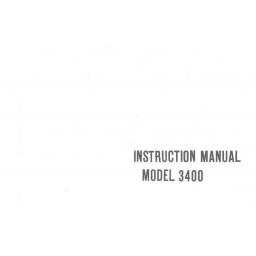 Riccar Model 3400 Instruction Manual (Download)