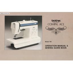 BROTHER Compal Ace (765) Instruction Manual (Printed)