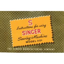 SINGER 201K 'Lightweight' Instruction Manual (Printed)