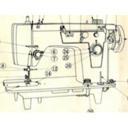 JONES BROTHER Machine (with Auto Buttonhole and Blind Hem ) Instructions (Printed)