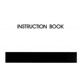 MY LOCK 103 Overlocker Instruction Manual (Printed)