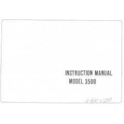 Riccar Model 3500 Instruction Manual (Printed)