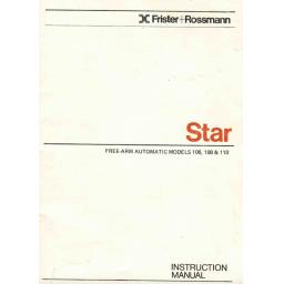 FRISTER + ROSSMANN Star 106, 108 & 110 Instruction Manual (Download)