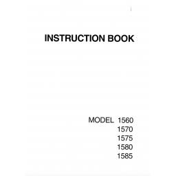NEW HOME 1560,1570,1575,1580,1585 INSTRUCTION MANUAL (Printed)