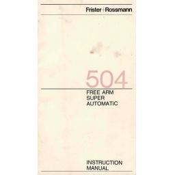 FRISTER + ROSSMANN Model 504 Instruction Manual (Download)