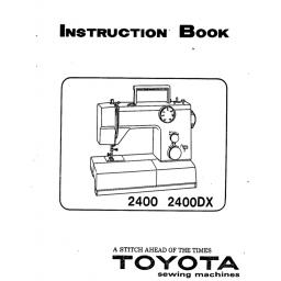 TOYOTA 2400 (2400DX) Instruction Manual (Download)