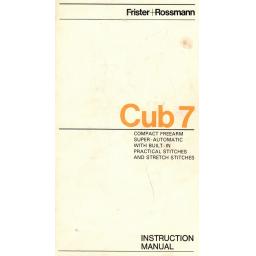 FRISTER + ROSSMANN Cub 7 Instruction Manual (Printed)