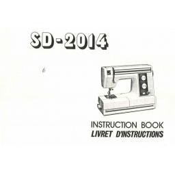 NEW HOME SD-2014  IInstruction Manual (Printed)