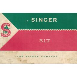 SINGER 317(K) Instruction Manual (printed copy)