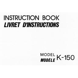 NEW HOME K-150  IInstruction Manual (Download)