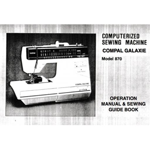 BROTHER Compal Galaxie (870) Instruction Manual (Printed)