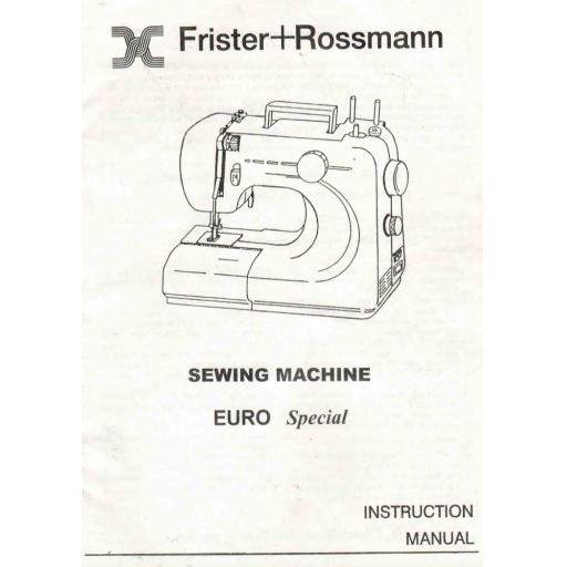 FRISTER + ROSSMANN Euro Special Instruction Manual (Download)