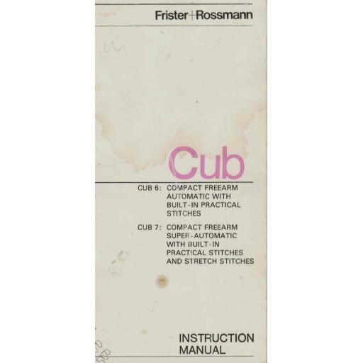FRISTER + ROSSMANN Cub 6 & 7 Instruction manual (Download)