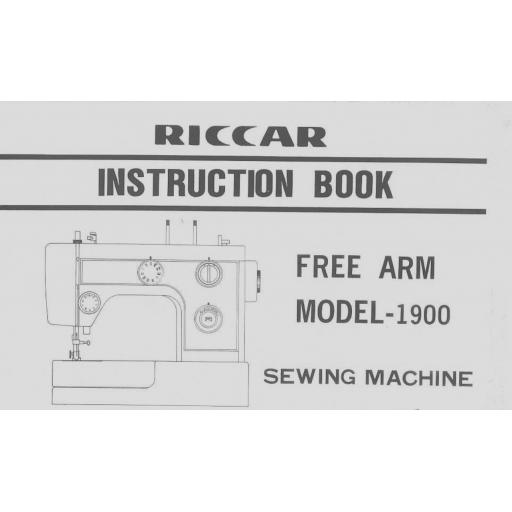 Riccar 1900 Instruction Manual (Download)