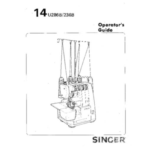SINGER 14U286B & 14U236B Overlocker Instruction Manual (Download)