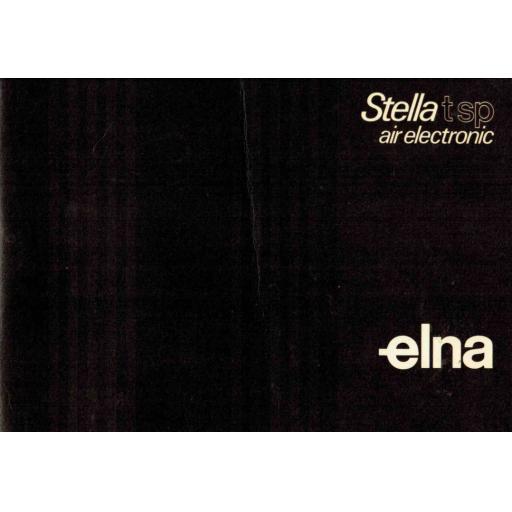 ELNA Stella TSP-Air Electronic Instruction Manual (Download)