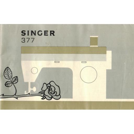 SINGER 377(M) Instruction Manual (printed copy)
