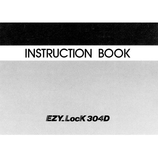 NEW HOME EZY Lock 304D Overlocker Instruction Manual (Printed)