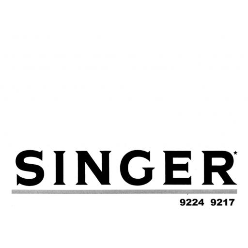 SINGER Concerto 2 & 3 Instruction Manual (Printed Copy)