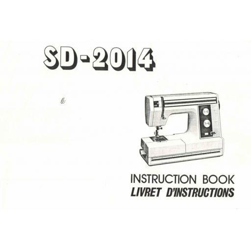 NEW HOME SD-2014  IInstruction Manual (Download)