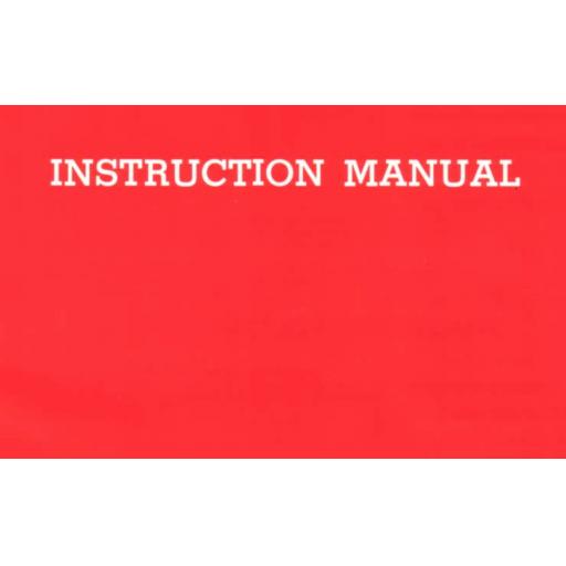 Unknown Brand (Model 200) Instruction Manual (Printed)