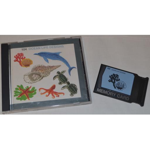 JANOME Embroidery Card No. 104 - OCEAN LIFE