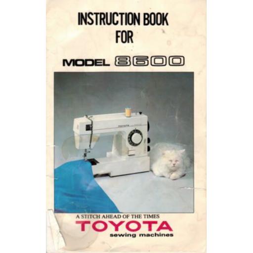 TOYOTA Model 8600 Instruction Manual (Printed)