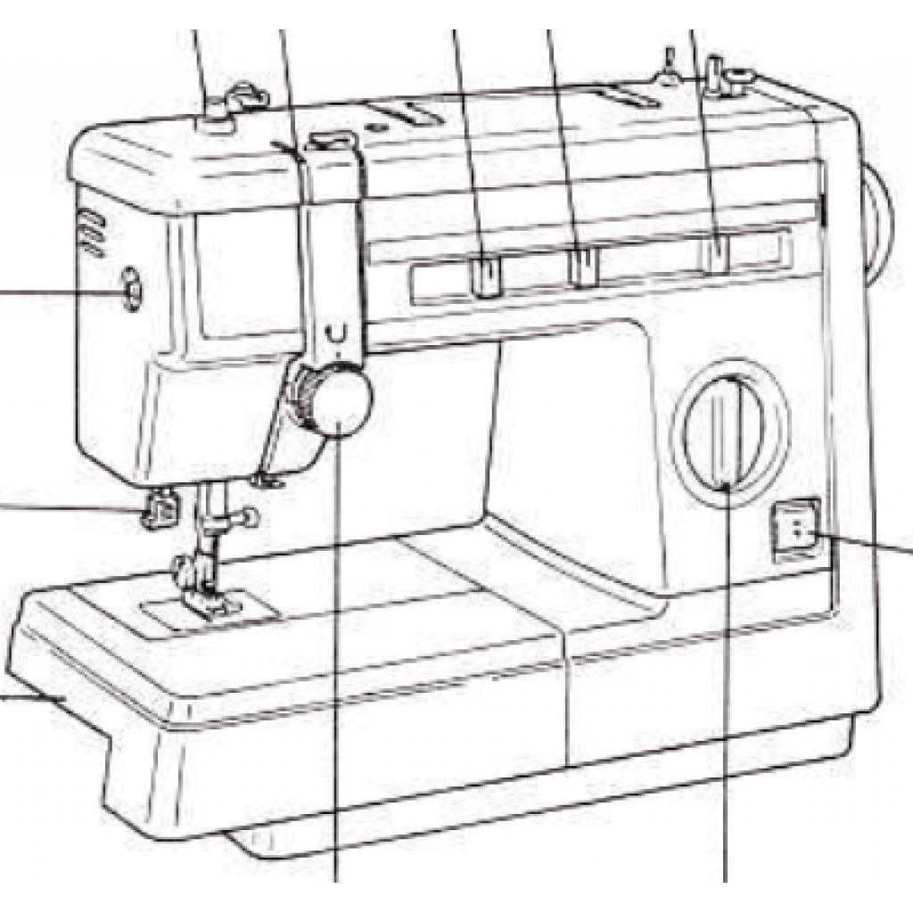 JONES BROTHER Model VX2080 & VX2083 Sewing Machine Instruction Manual