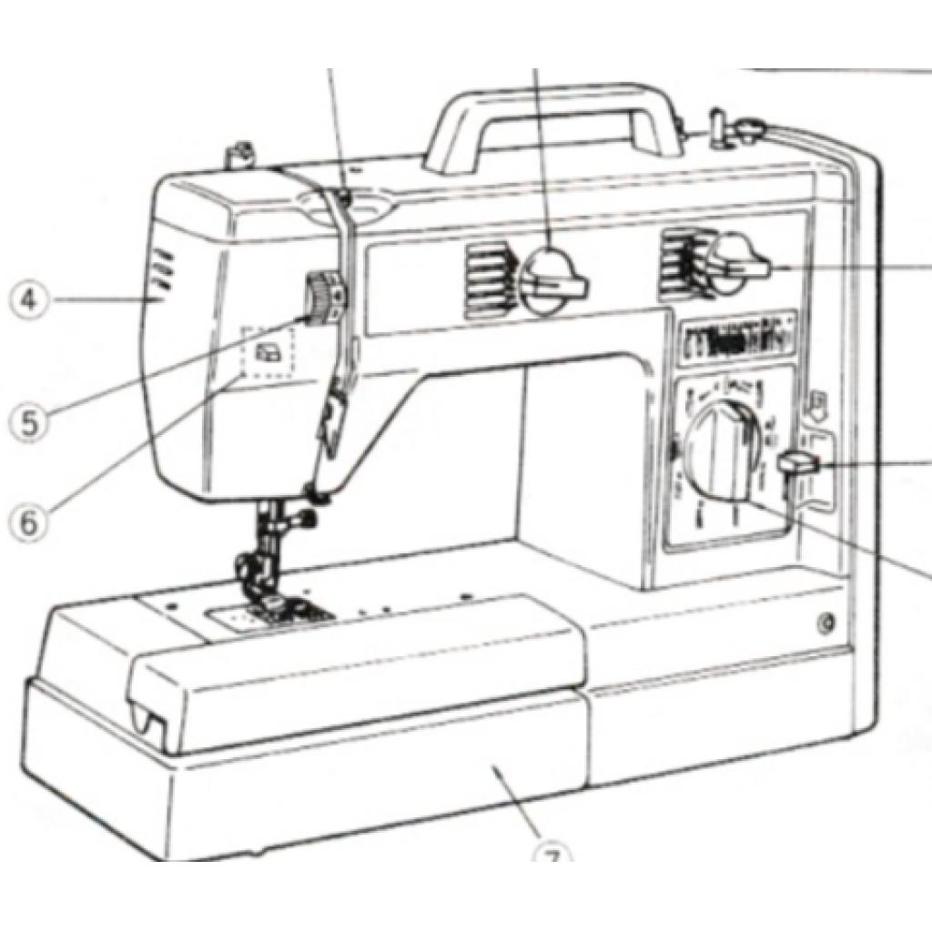JONES BROTHER Model VX760, VX757 & VX770 Sewing Machine Instruction