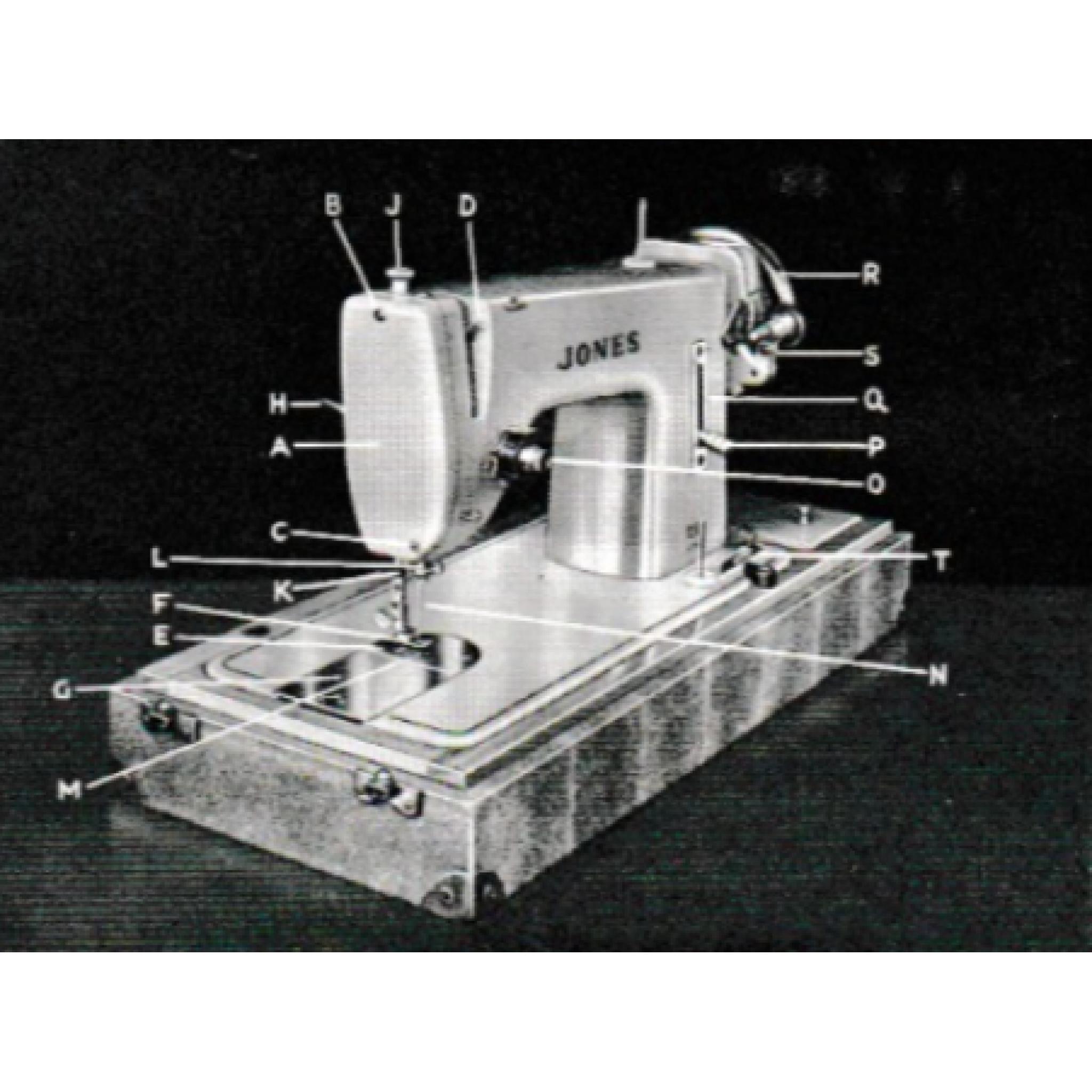 JONES Model C Sewing Machine Instruction Manual (Printed)