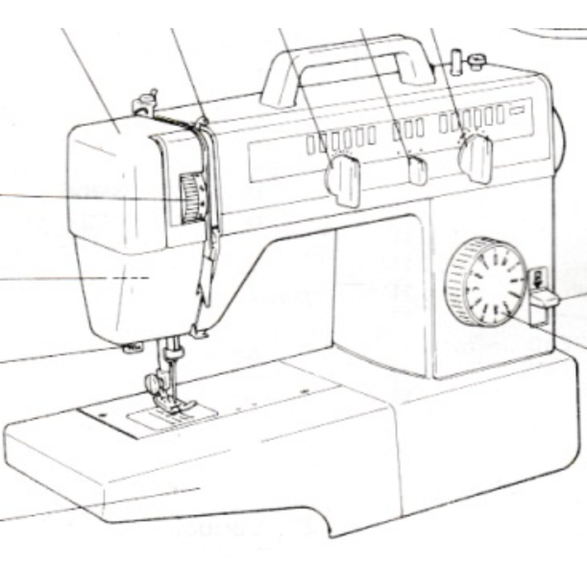 JONES BROTHER Model VX591 'Buttonmatic' Sewing Machine Instruction ...