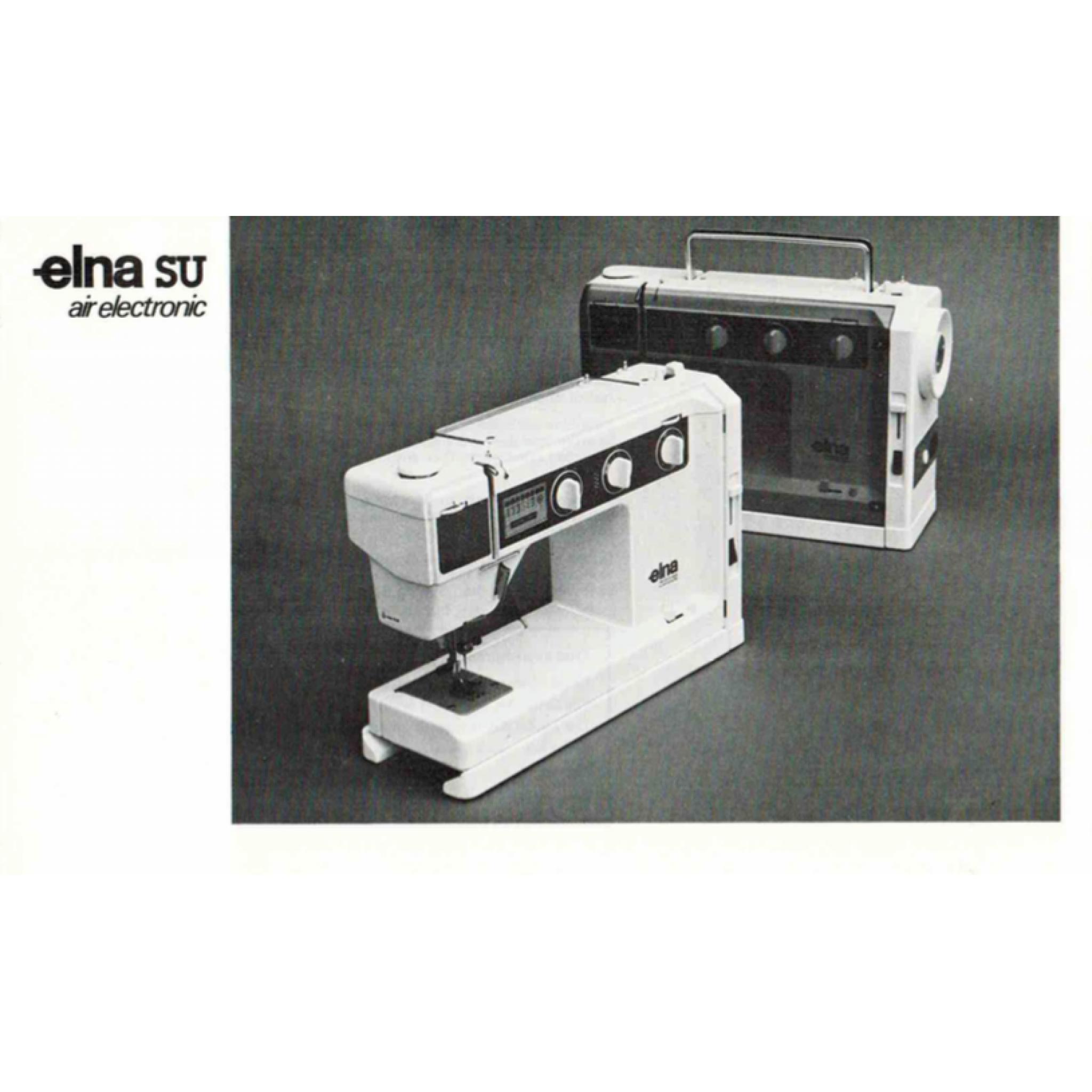 ELNA SU Air Electronic Instruction Manual (Download)