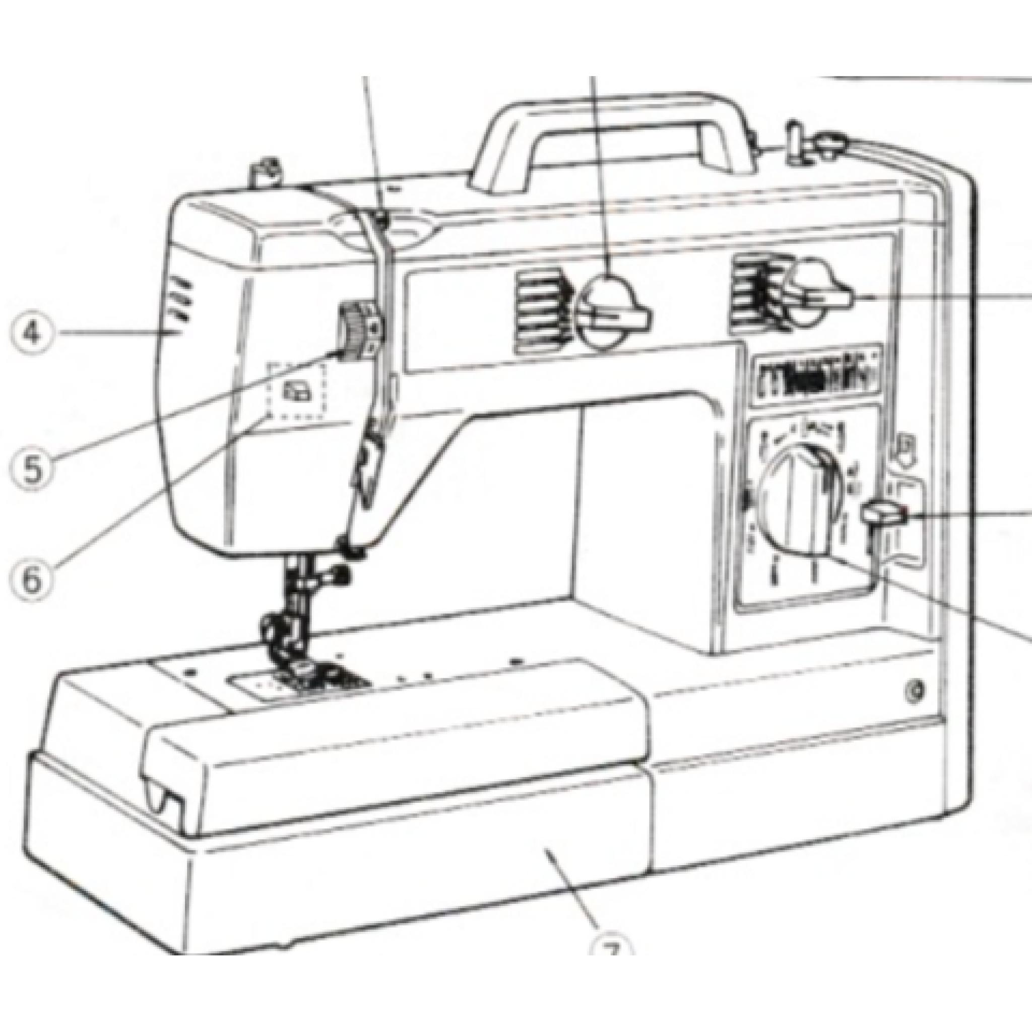 JONES BROTHER Model VX760, VX757 & VX770 Sewing Machine Instruction ...