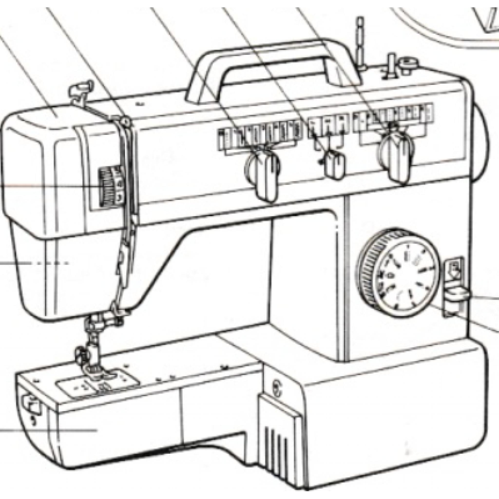 JONES BROTHER Model VX561 Sewing Machine Instruction Manual (Printed)