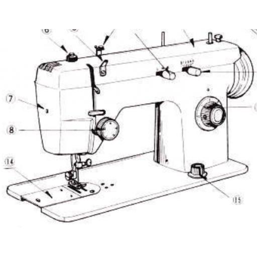 JONES BROTHER Model 674 Sewing Machine Instruction Manual (Download)